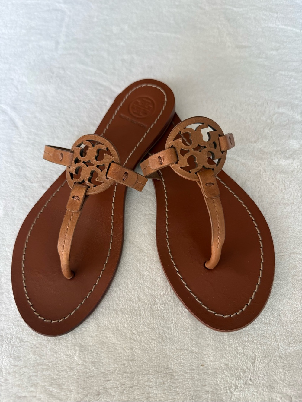Tory Burch Mini Miller Leather Thong Sandal